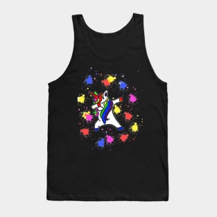 Dabbing unicorn shirt gift for everyone mother dad friend girlfriend youth Tank Top